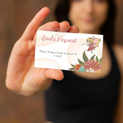 Floral Magical Fairy Woodland Books Request Game Business Card