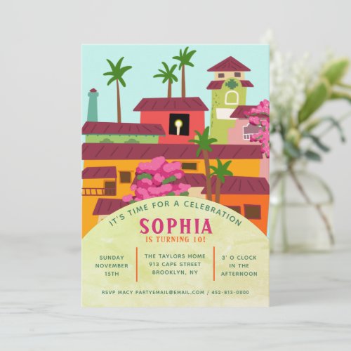 Floral Magical House Invitation