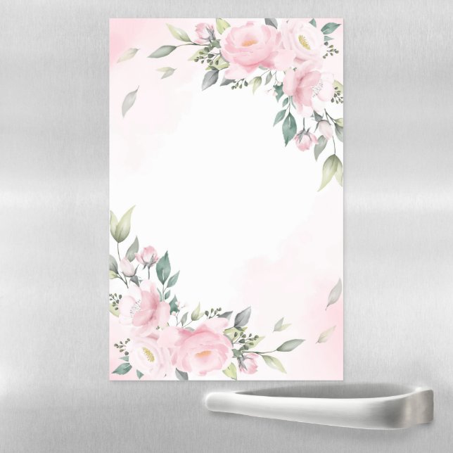 Floral Magnetic Dry Erase Sheet (In Situ)