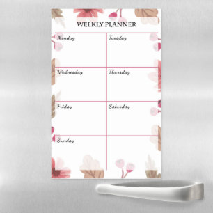 Floral Magnetic Dry Erase Sheet