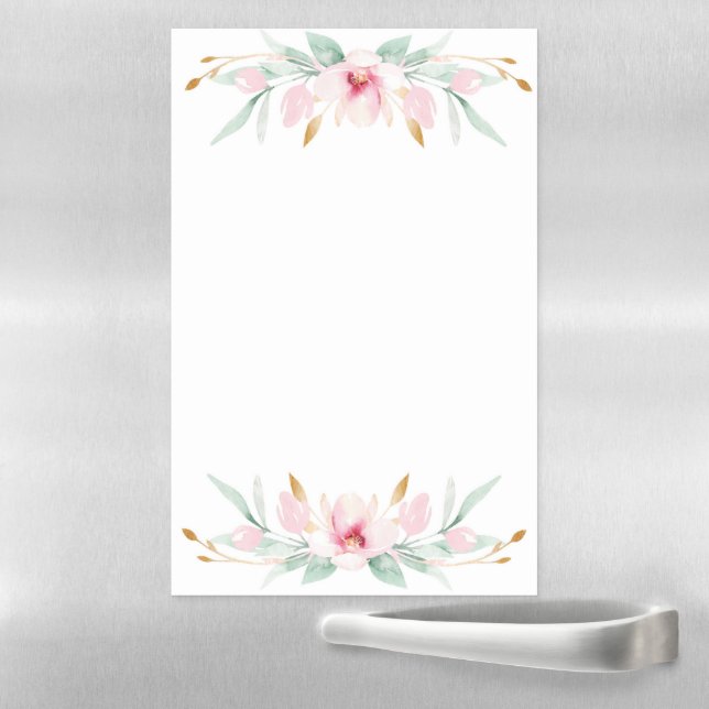 Floral Magnetic Dry Erase Sheet (In Situ)