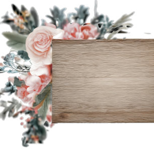 Floral Magnetic Frame with 'Blessed' Inscription