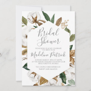Floral Magnolia Bridal Shower Invitation