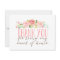 Floral Maid Of Honor Thank You