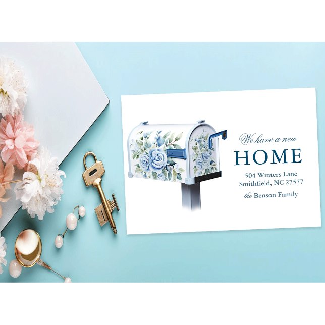 Floral Mailbox New Home We've Moved Invitation (Creator Uploaded)