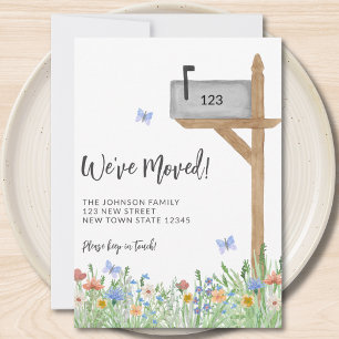 Floral Mailbox We've Moved Moving Announcement