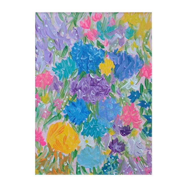 Floral Majesty Acrylic Wall Art (Front)
