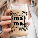 Floral Mama Custom 3 Kids Name Can Glass<br><div class="desc">Celebrate the amazing mama in your life with this personalized can glass! Featuring a beautiful floral design and space for three children's names, this glass is a thoughtful and unique gift for Mother's Day, birthdays, or any occasion. The elegant design and personalized touch make it a keepsake she'll cherish for...</div>