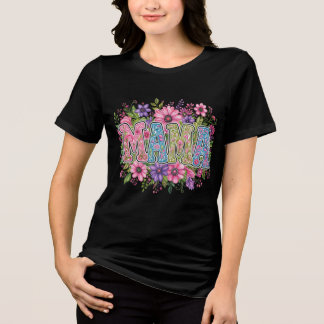 Floral Mama Flowers - Colorful Boho Mama Shirt