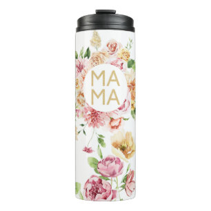 Floral Mama Mother's Day Gift Thermal Tumbler