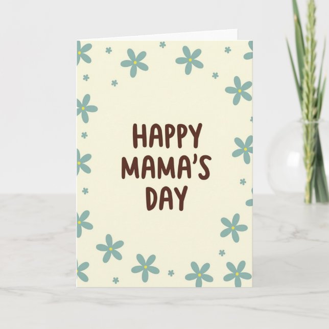 Floral Mamas Day Card (Front)