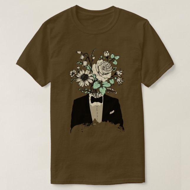Floral man suit T-Shirt (Design Front)