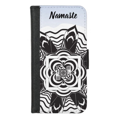 Floral Mandala Abstract iPhone 87 Wallet Case
