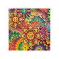Floral Mandala Collage Psychedelic