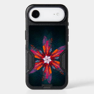 Floral Mandala Flowers Orange Red Blue Abstract iPhone 17 Air Case