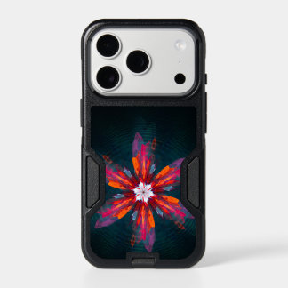 Floral Mandala Flowers Orange Red Blue Abstract iPhone 17 Pro Case