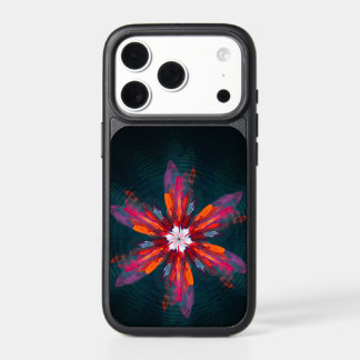 Floral Mandala Flowers Orange Red Blue Abstract iPhone 17 Pro Case