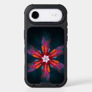 Floral Mandala Flowers Orange Red Blue Abstract iPhone 17 Air Case