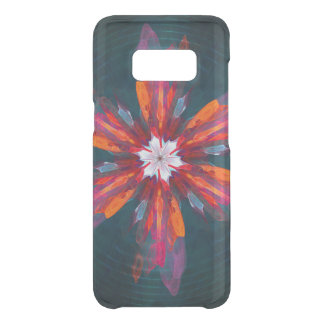 Floral Mandala Flowers Orange Red Blue Abstract Uncommon Samsung Galaxy S8 Case