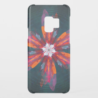 Floral Mandala Flowers Orange Red Blue Abstract Uncommon Samsung Galaxy S9 Case