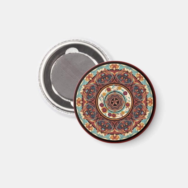 Floral Mandala  Magnet (Front/Back)