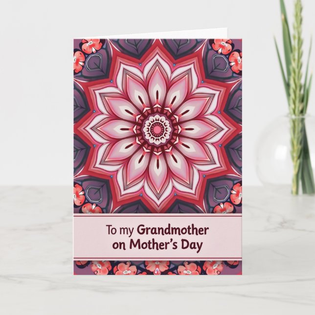 Floral Mandala Mothers Day Card (Front)