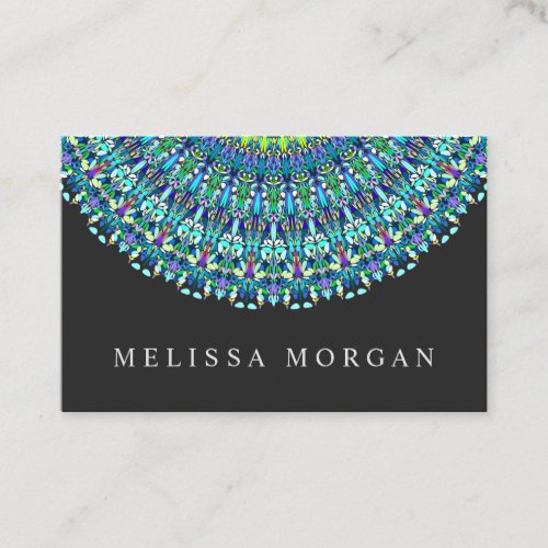 Floral Mandala Ornament Business Card