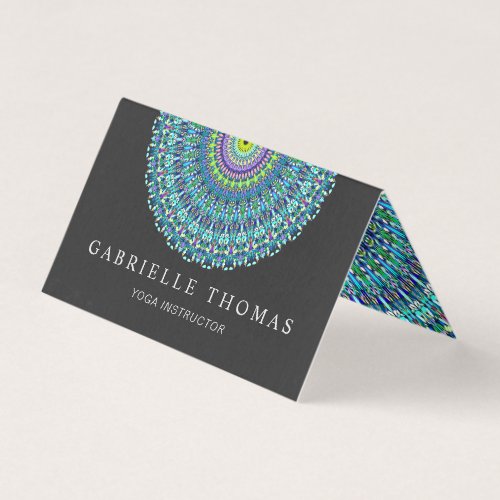 Floral Mandala Ornament Business Card