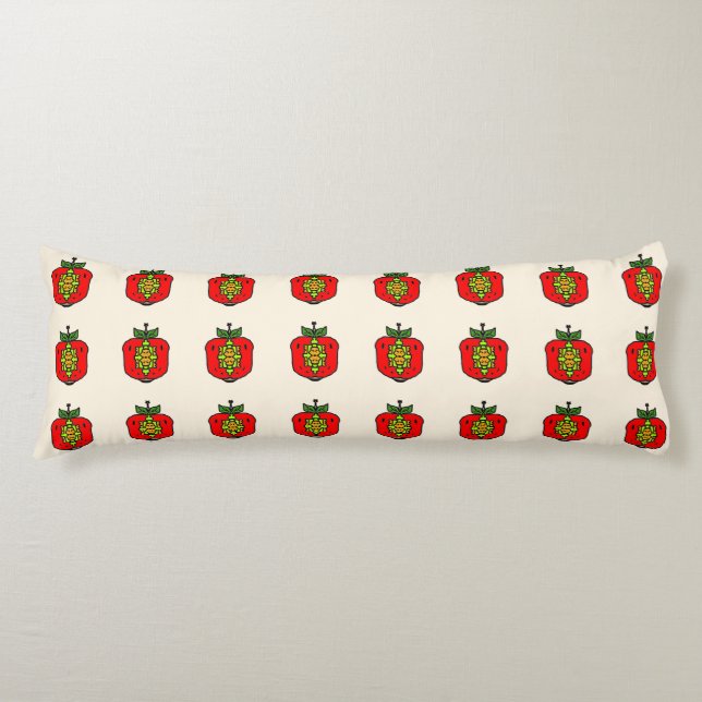 Floral Mandala Pattern Body Pillow (Front)