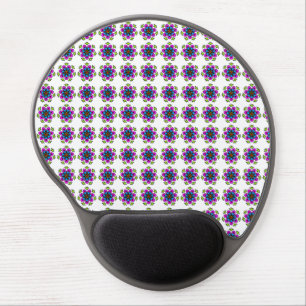 Floral Mandala Pattern Gel Mouse Pad