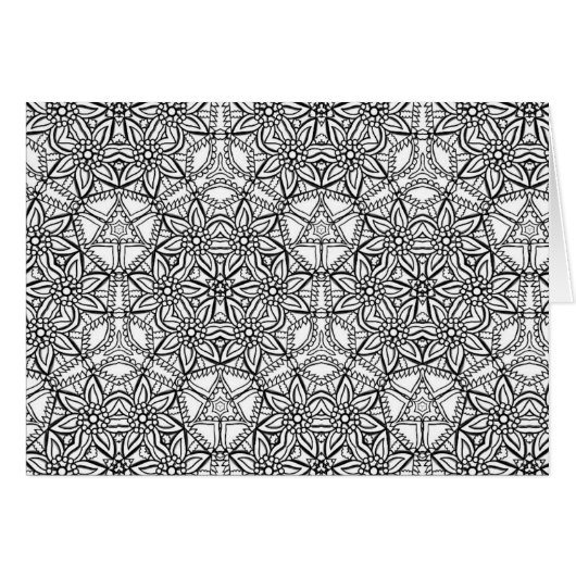 Floral Mandala Pattern Geometric Adult Coloring (Front Horizontal)