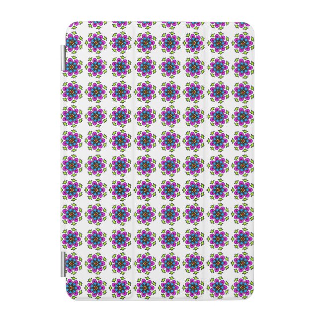 Floral Mandala Pattern iPad Mini Cover (Front)
