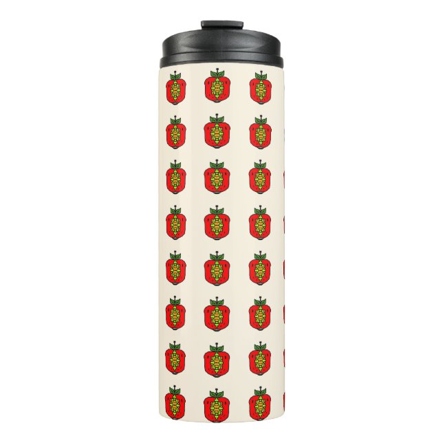 Floral Mandala Pattern Thermal Tumbler (Front)