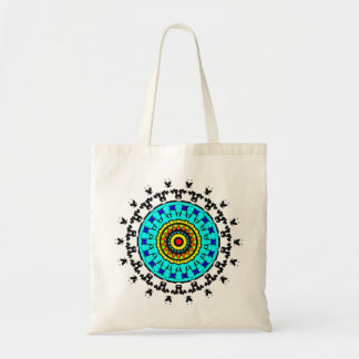 Floral Mandala Pattern Tote Bag