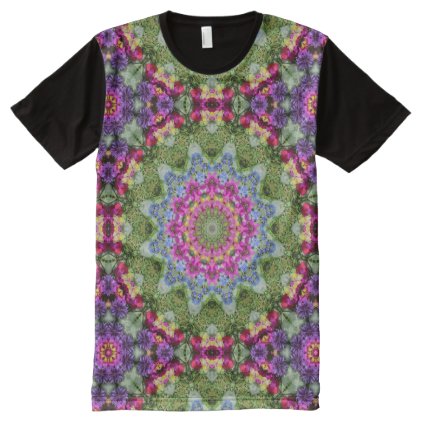 Floral Mandala Psychedelic Kaleidoscope GM All-Over-Print Shirt