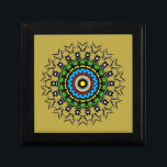 Floral Mandala Seamless Gift Box<br><div class="desc">Elevate your space with this intricately designed floral mandala. This seamless pattern features vibrant colors and a sophisticated geometric layout, making it a perfect statement piece for any modern home decor. Its detailed artistry adds a touch of elegance and harmony to your surroundings.</div>