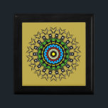Floral Mandala Seamless Gift Box<br><div class="desc">Elevate your space with this intricately designed floral mandala. This seamless pattern features vibrant colors and a sophisticated geometric layout,  making it a perfect statement piece for any modern home decor. Its detailed artistry adds a touch of elegance and harmony to your surroundings.</div>