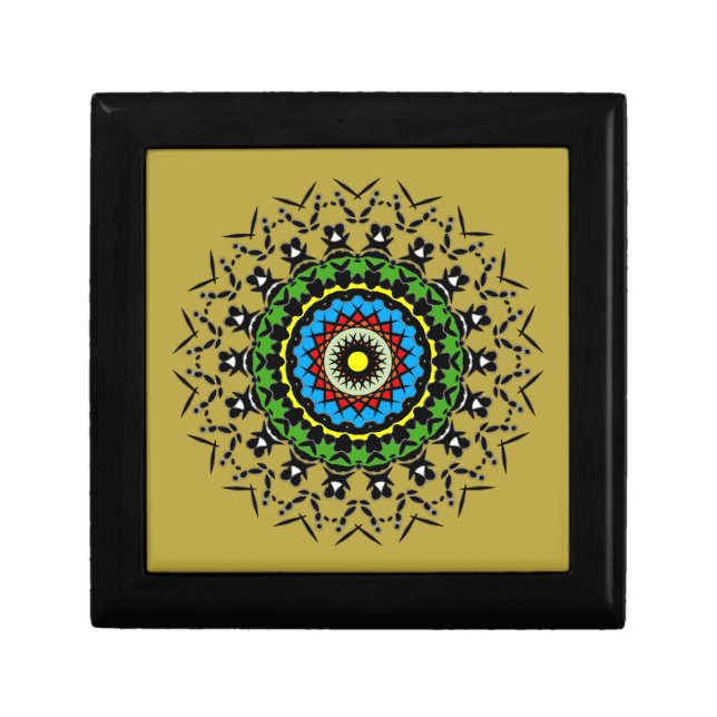 Floral Mandala Seamless Gift Box (Front)