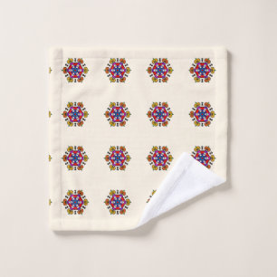 Floral Mandala Seamless Pattern Bath Towel Set