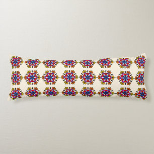 Floral Mandala Seamless Pattern Body Pillow