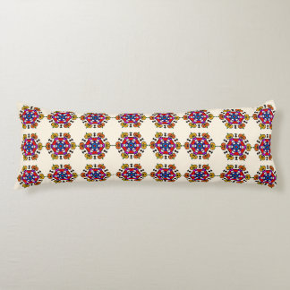 Floral Mandala Seamless Pattern Body Pillow