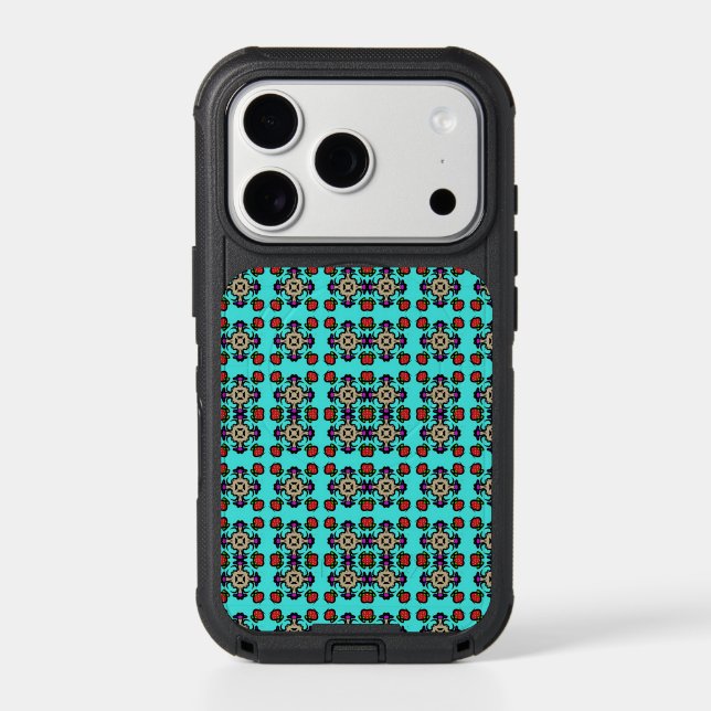 Floral Mandala Seamless Pattern Otterbox iPhone Case (Back)