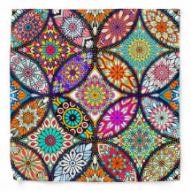 Floral mandalas creative circles art pattern