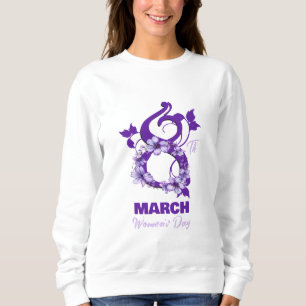 Floral March 8 International Woman's Day 2025 Sweatshirt