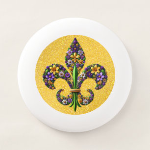 Floral Mardi Gras fleur de lis Wham-O Frisbee