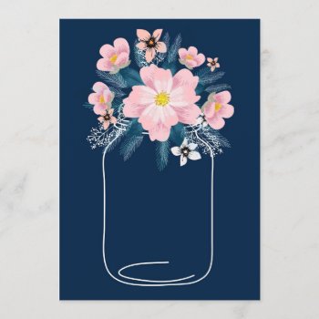Floral Mason Jar Template by Heartsview at Zazzle