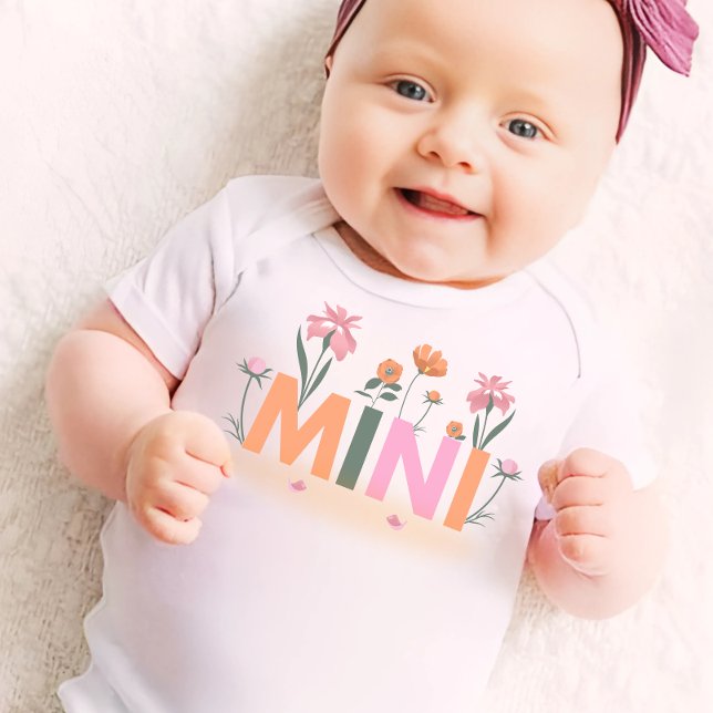 Floral  Matching Mommy daughter  Baby Bodysuit (Creator Uploaded)