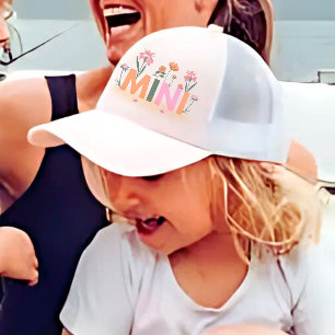 Floral Matching Mommy daughter Trucker Hat
