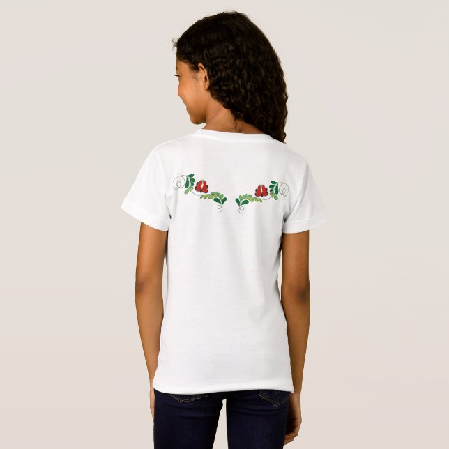 Floral Matyo Embroidery T-Shirt (Back Full)