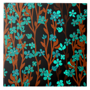 Floral Meadow Ceramic Tile